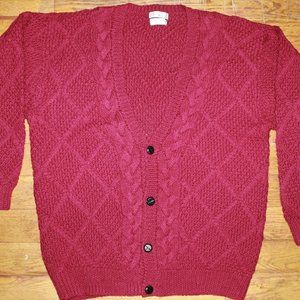 Vintage 80s-90s Christian Dior Monsieur Wool Cardigan